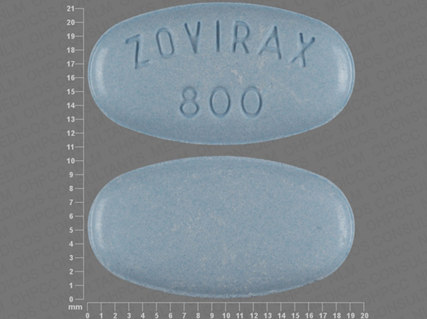 Thick Blue Oval Pill Liht